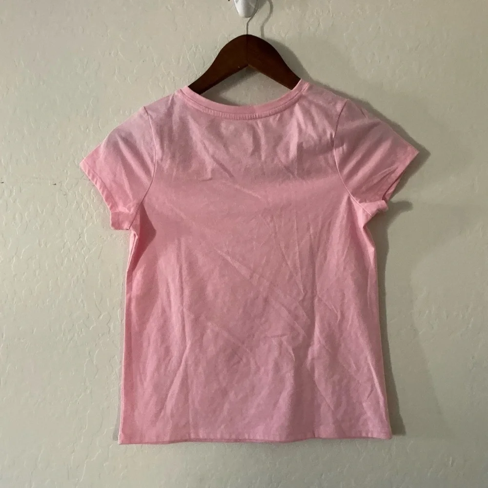 Cat & Jack Pink‎ BFF Heart Valentine’s Day Tee Size Large 10/12